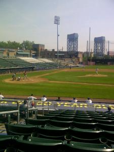 What's missing from this picture? Fans. Bears vs. Fargo-Moorhead Redhawks, June 24, 2013.