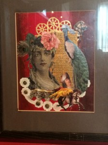 Part of exhibit by Eastside High art teachers. This piece by Vivian Reyes