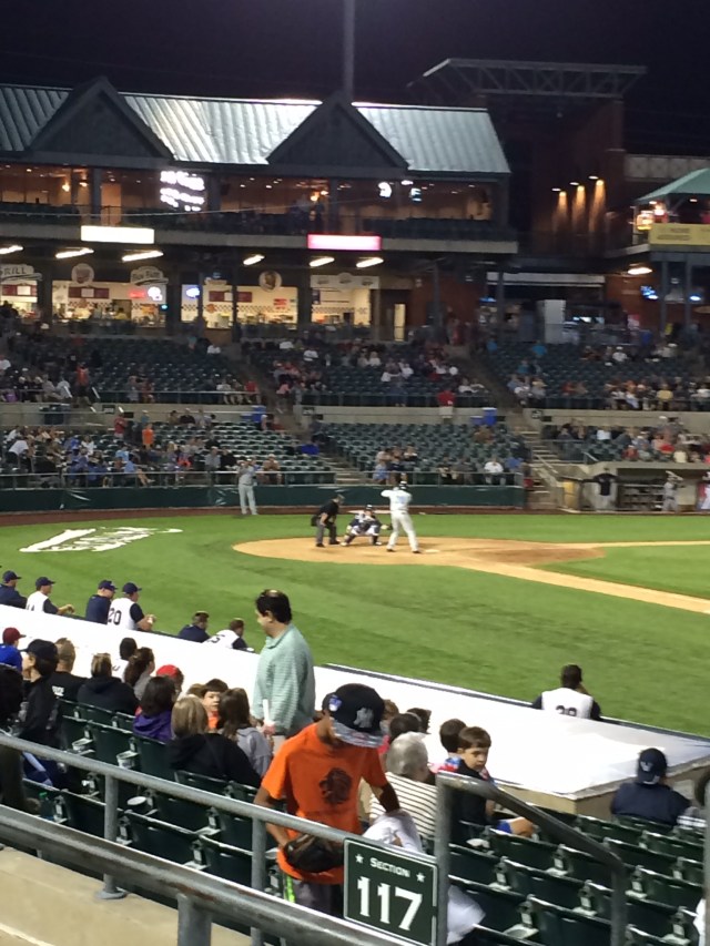 Remember when sports teams used to have ferocious sounding names? Here the Patriots are hosting the Southern Maryland Blue Crabs.