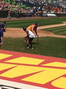 What is minor league baseball without a dizzy bat race?