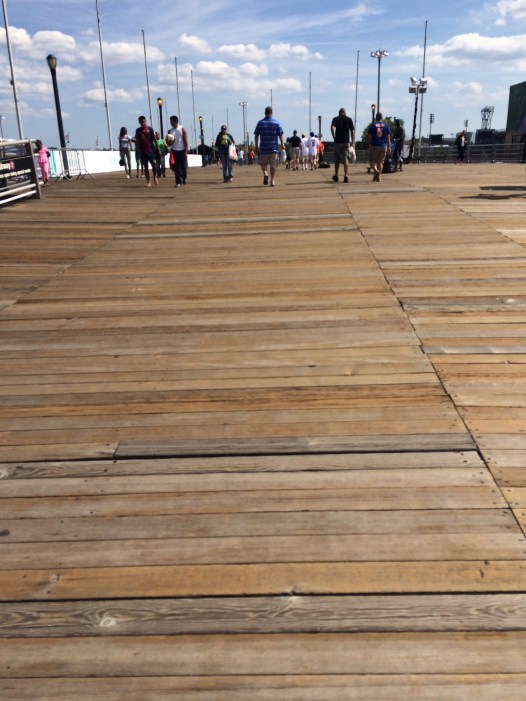 The boardwalk that was originally built to connect Shea Stadium and the World's Fair, now connects Citi Field and the National Tennis Center.