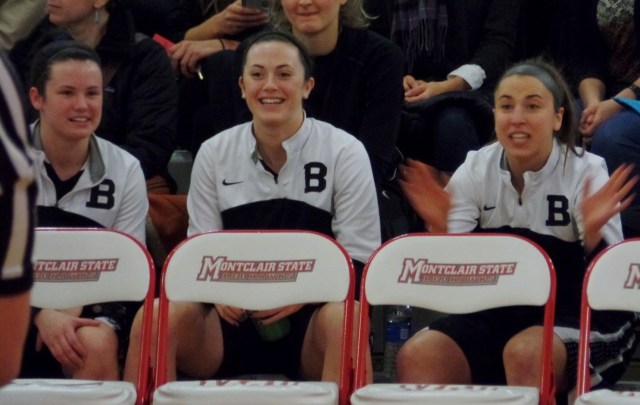 Bowdoin players relaxing before game