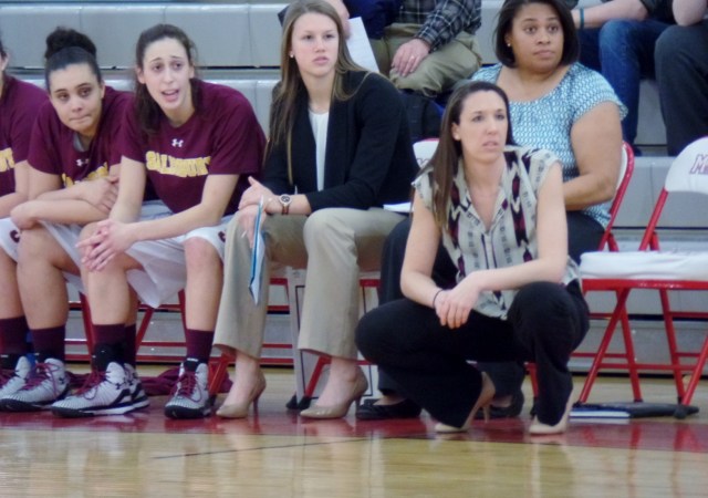 Salisbury University coach watching game