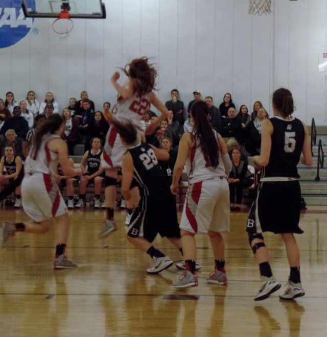 Action from Montclair Bowdoin NCAA tournament game