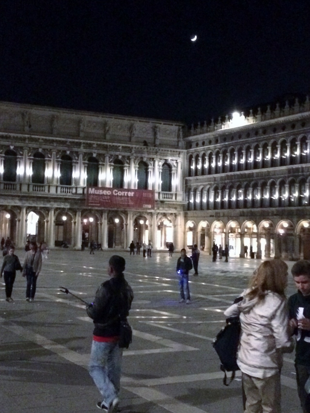 NIghtime in the Piazza San Marco