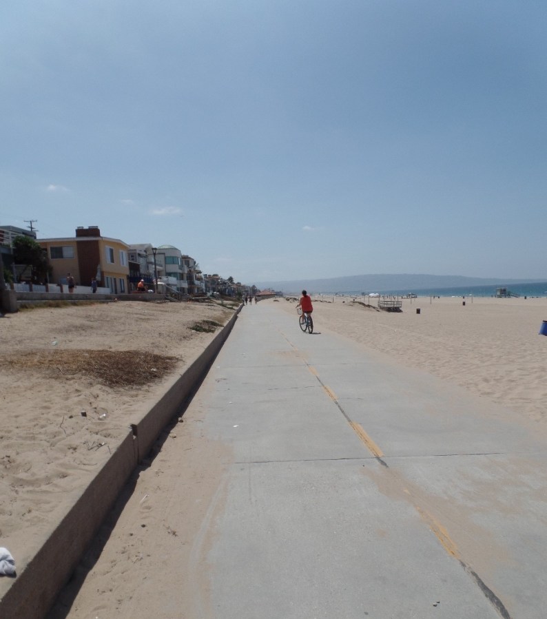 beach biking