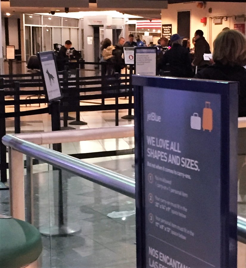 Airport security line