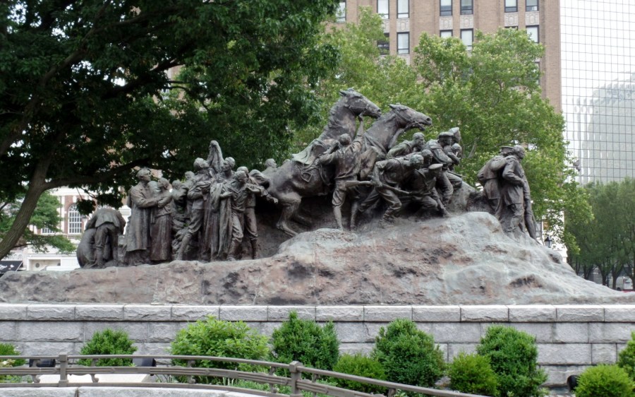Military Park statue