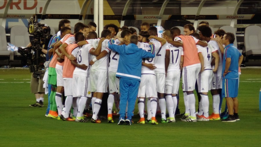 Colombia huddles