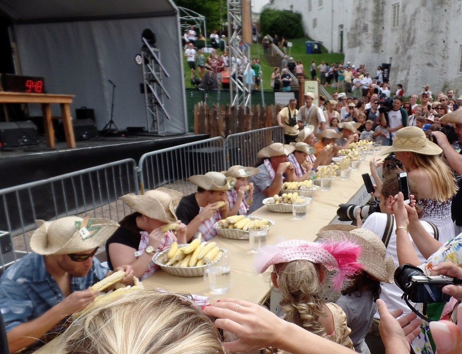 Corn eating contest