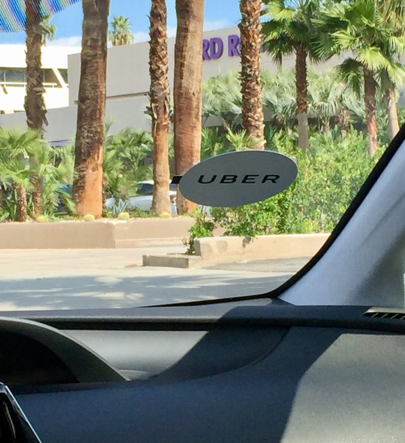 Riding thorugh Plam Springs