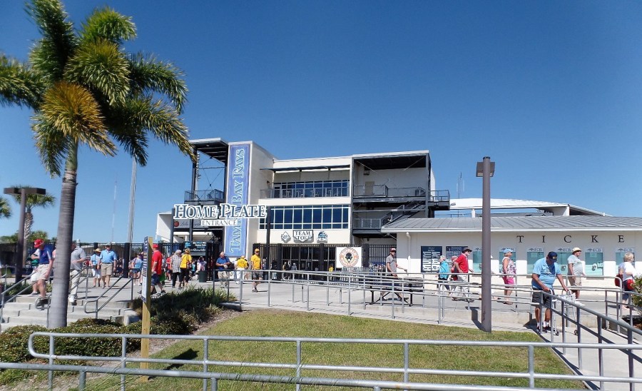 Front of stadium in Port Charlotte