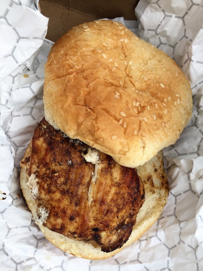 Grilled chicken sandwich