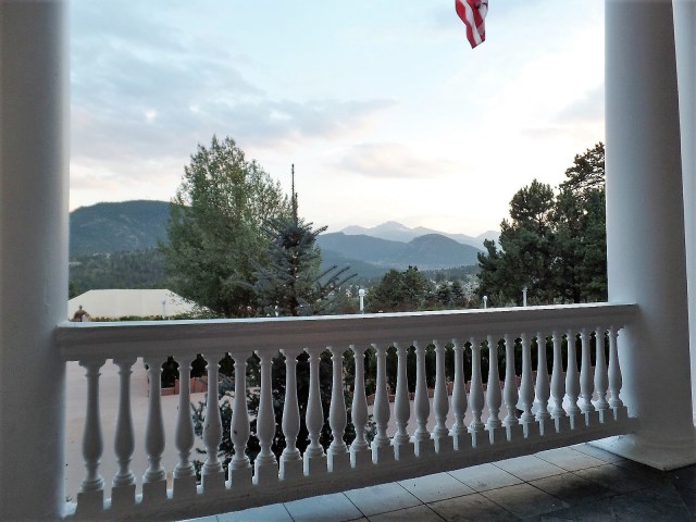 Looking ouit at the Rockies