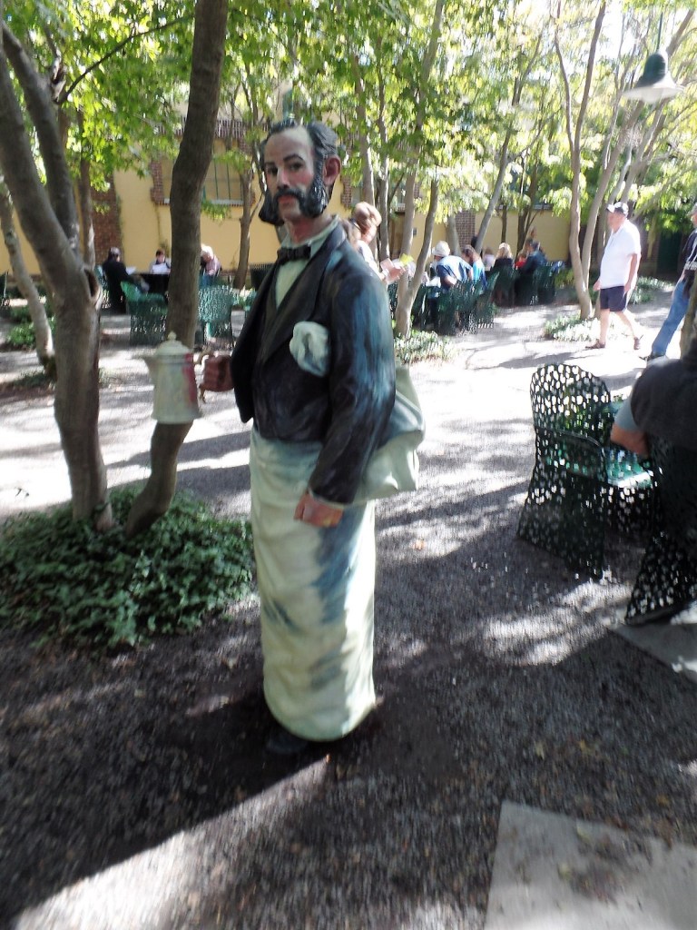 Peacock cafe sculpture