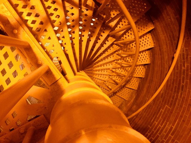 stairway to the top of Barnegat Lighthouse