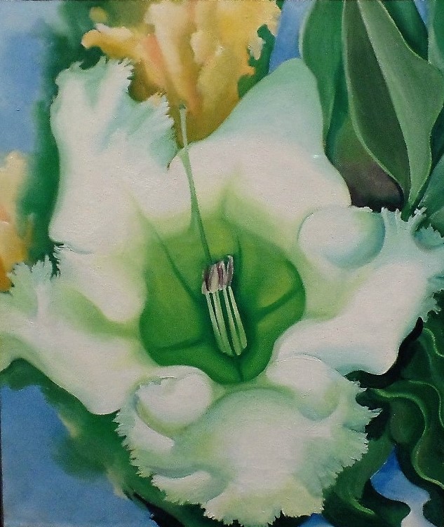 O'Keeffe painting at NYBG