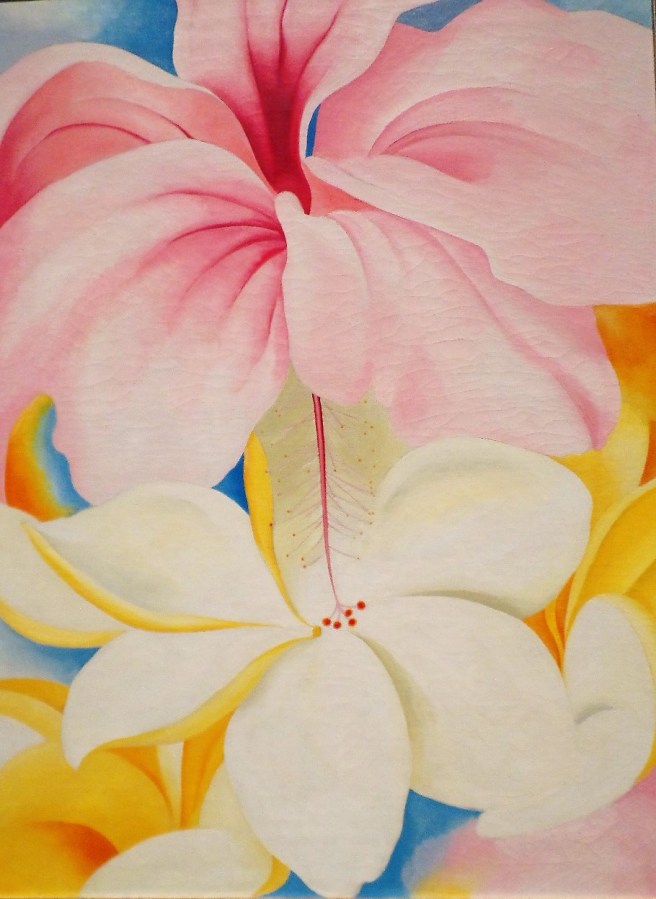 O'Keeffe painting at NYBG