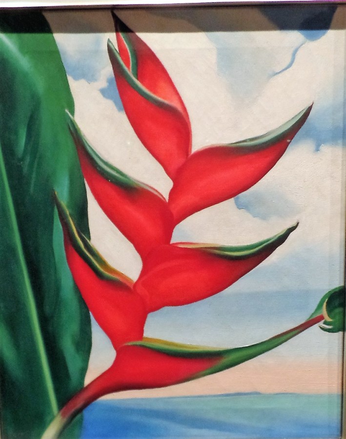 O'Keeffe painting at NYBG
