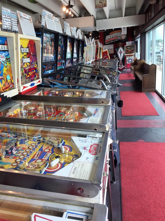 Pinball machines at the Silverball Museum in Asbury Park