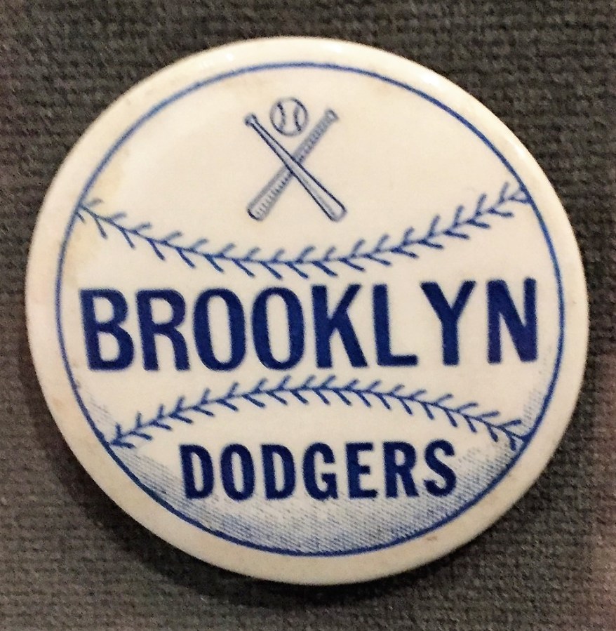 Brooklyn Dodgers baseball pin