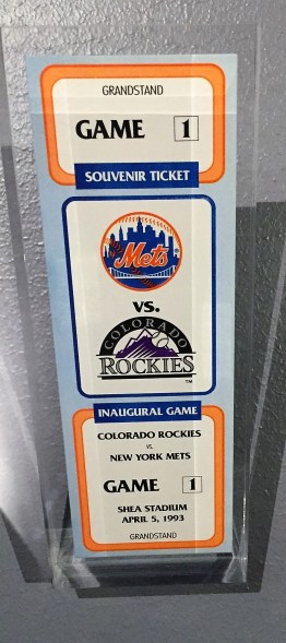 Rockies opening day ticket
