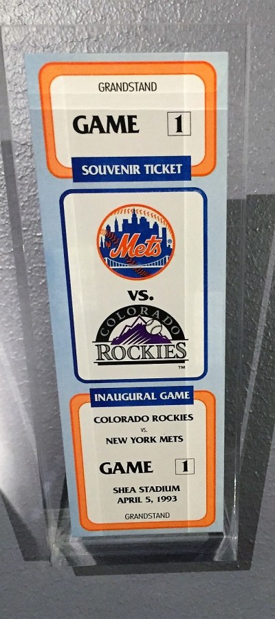 Rockies opening day ticket