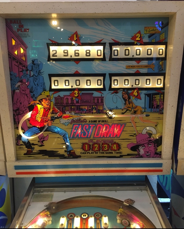 1975 pinball machine at the Silverball Museum
