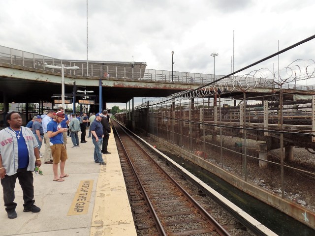 Willets Point station after a Mets game