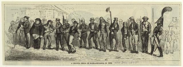 1821 militia drill