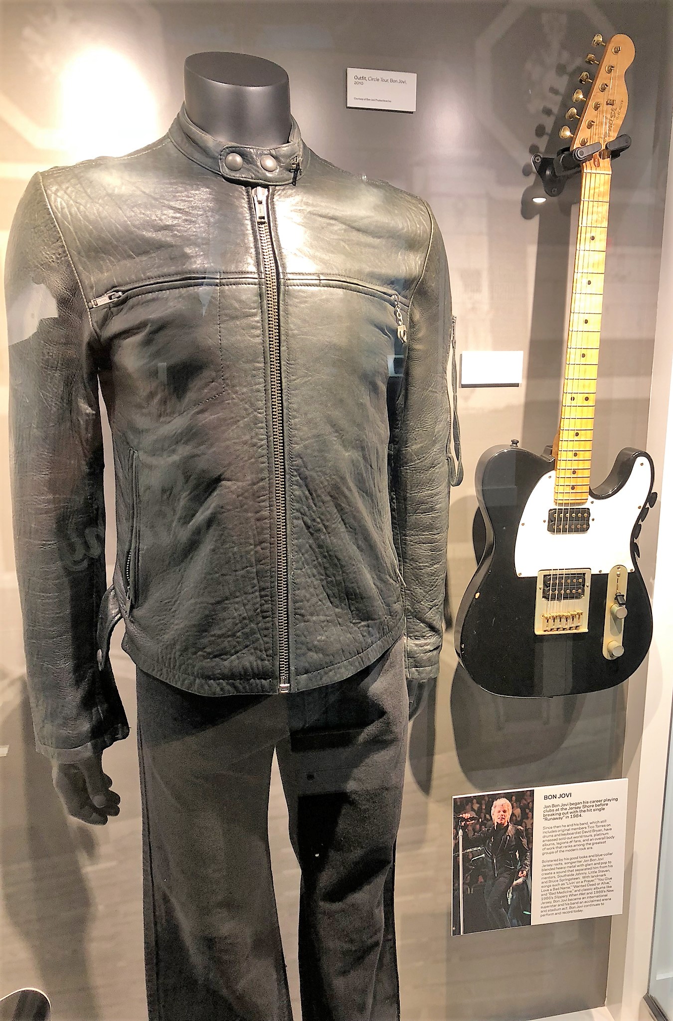 Bon Jovi jacket and guitar