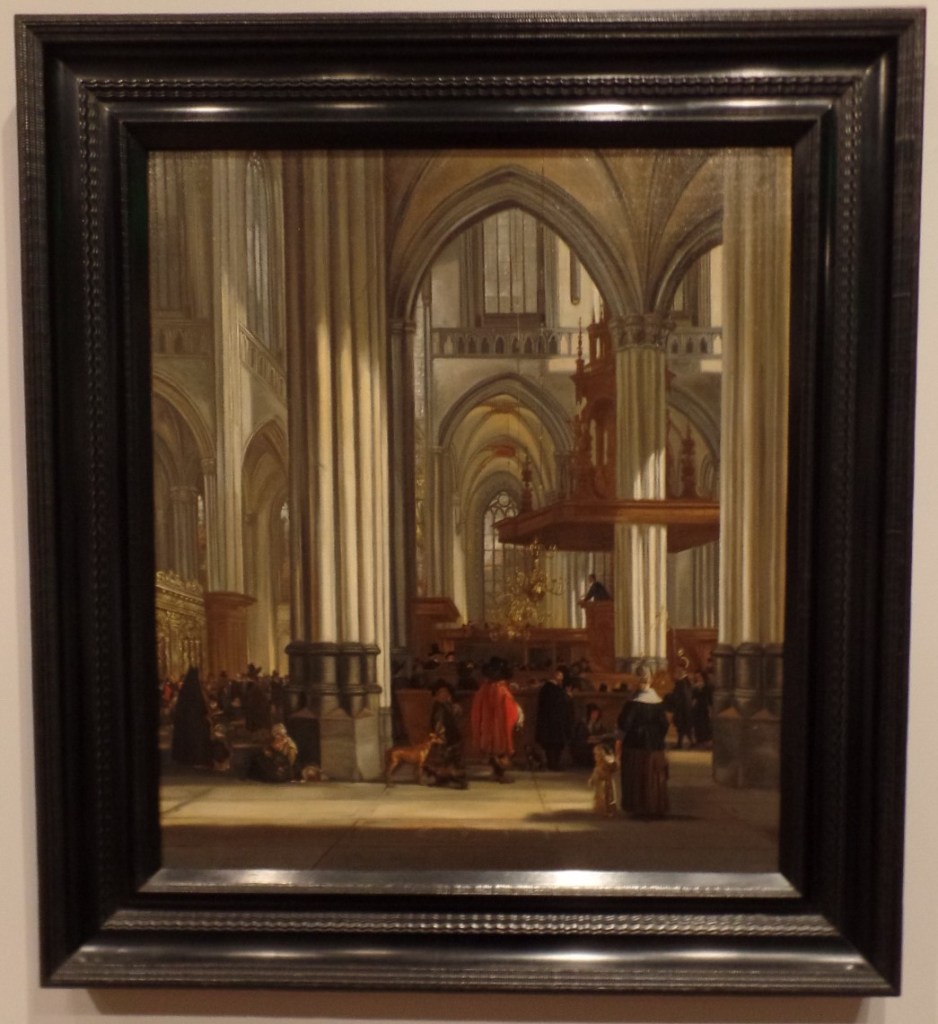 The Interior of the Nieuwe Kerk Amsterdam with a Sermon in Progress