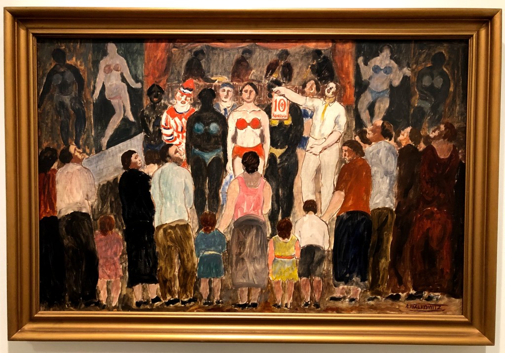 Side Show at Coney Island, Abraham Walkowitz