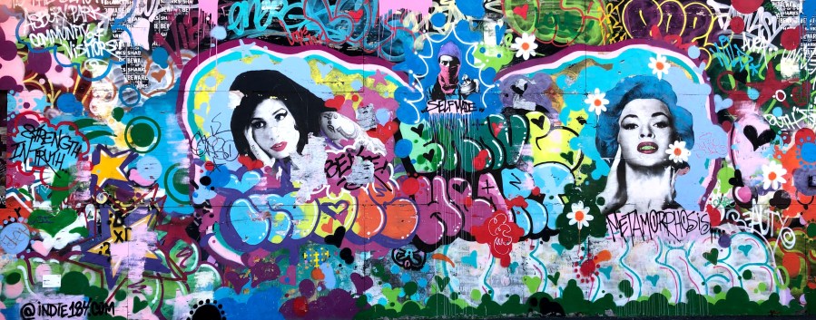 Indie 184 mural on Asbury Park boardwalk