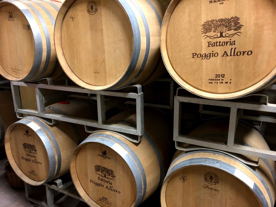 wine barrels
