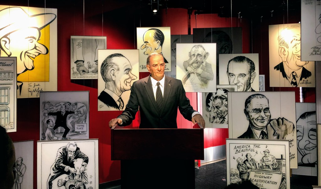 LBJ in caricature