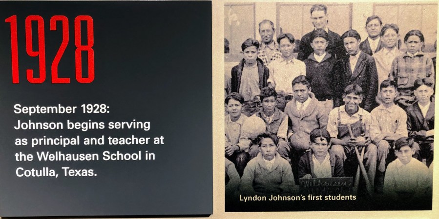 LBJ as a school teacher