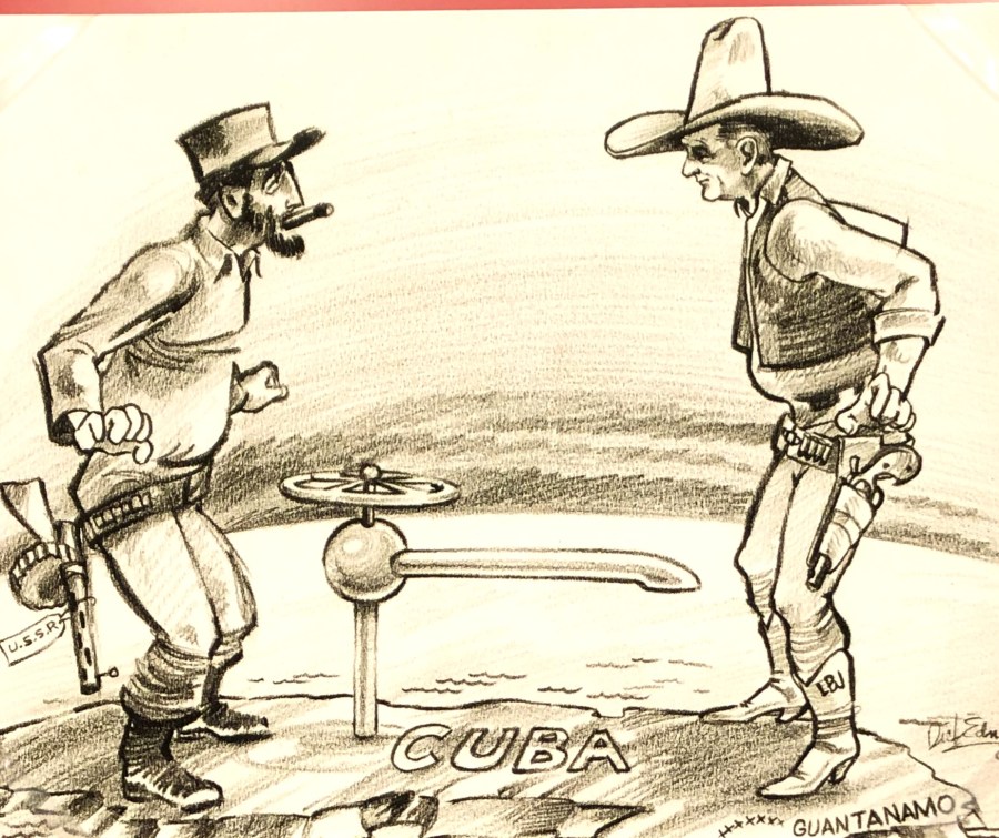 LBJ cartoon