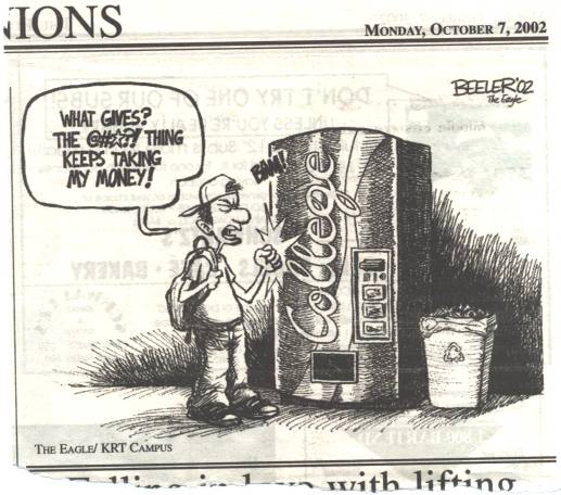 Cost of college cartoon