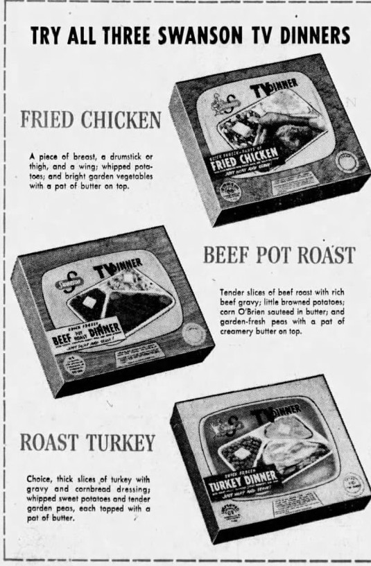 Swanson TV dinner ad