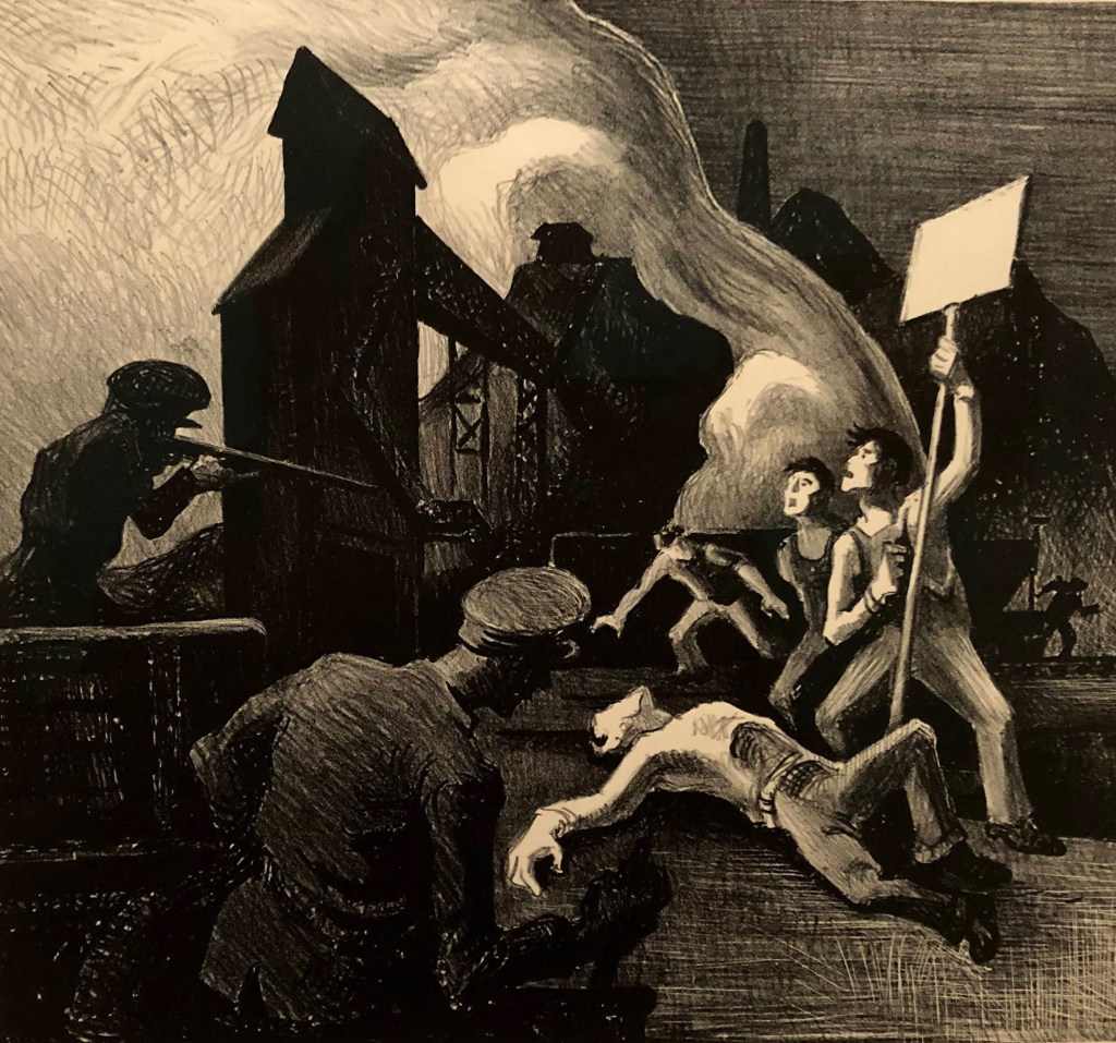 Mine Strike, Thomas Hart Benton