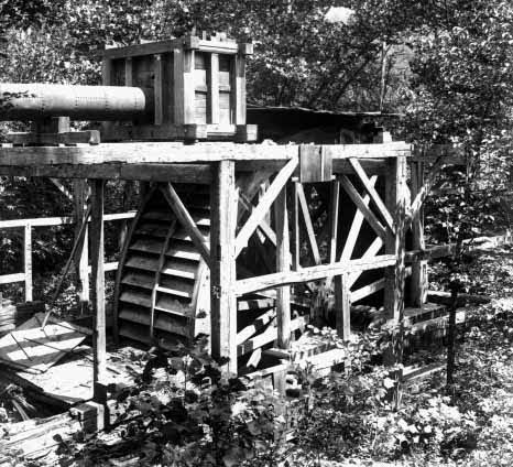 Long Pond Ironworks water wheel