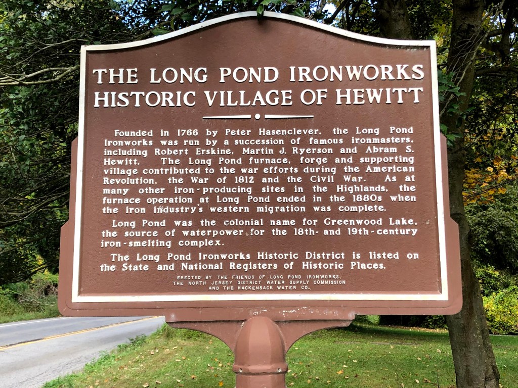 Long Pond Ironworks sign