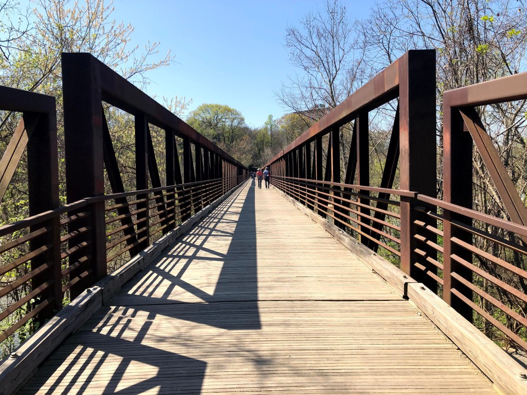 Footbridge to Belle Isle