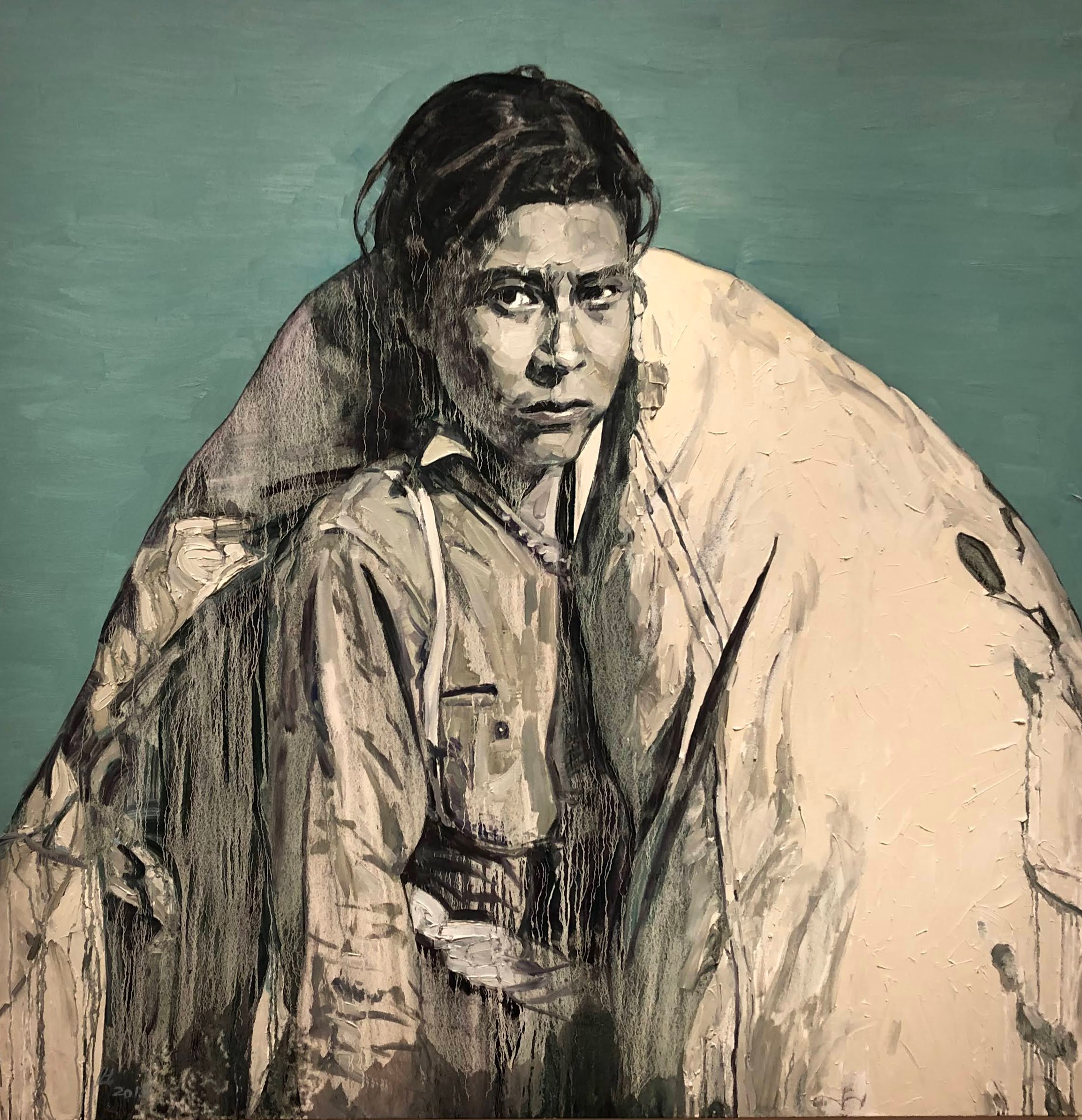 Cotton picker, Hung Liu