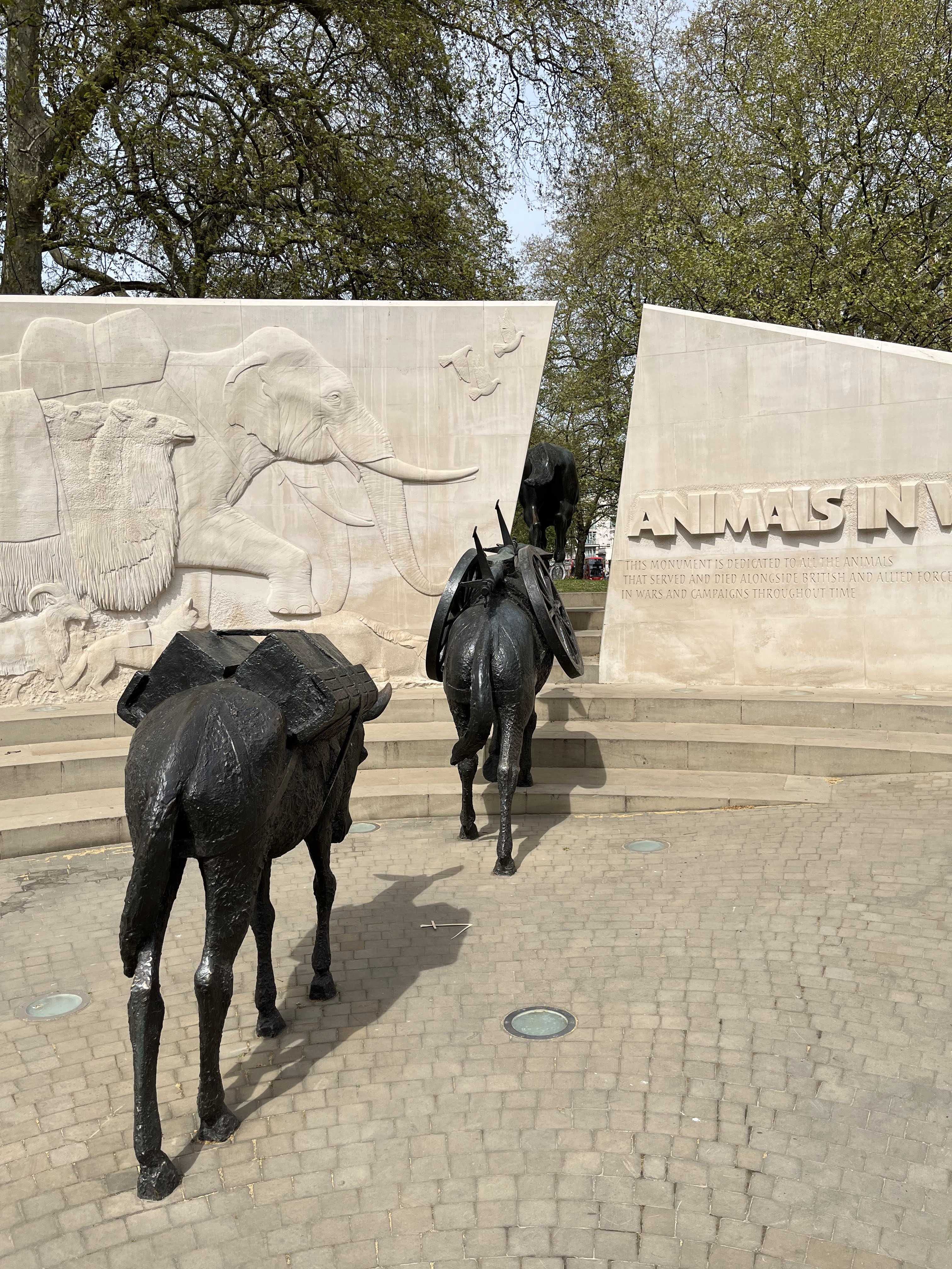 Animals in War Monument