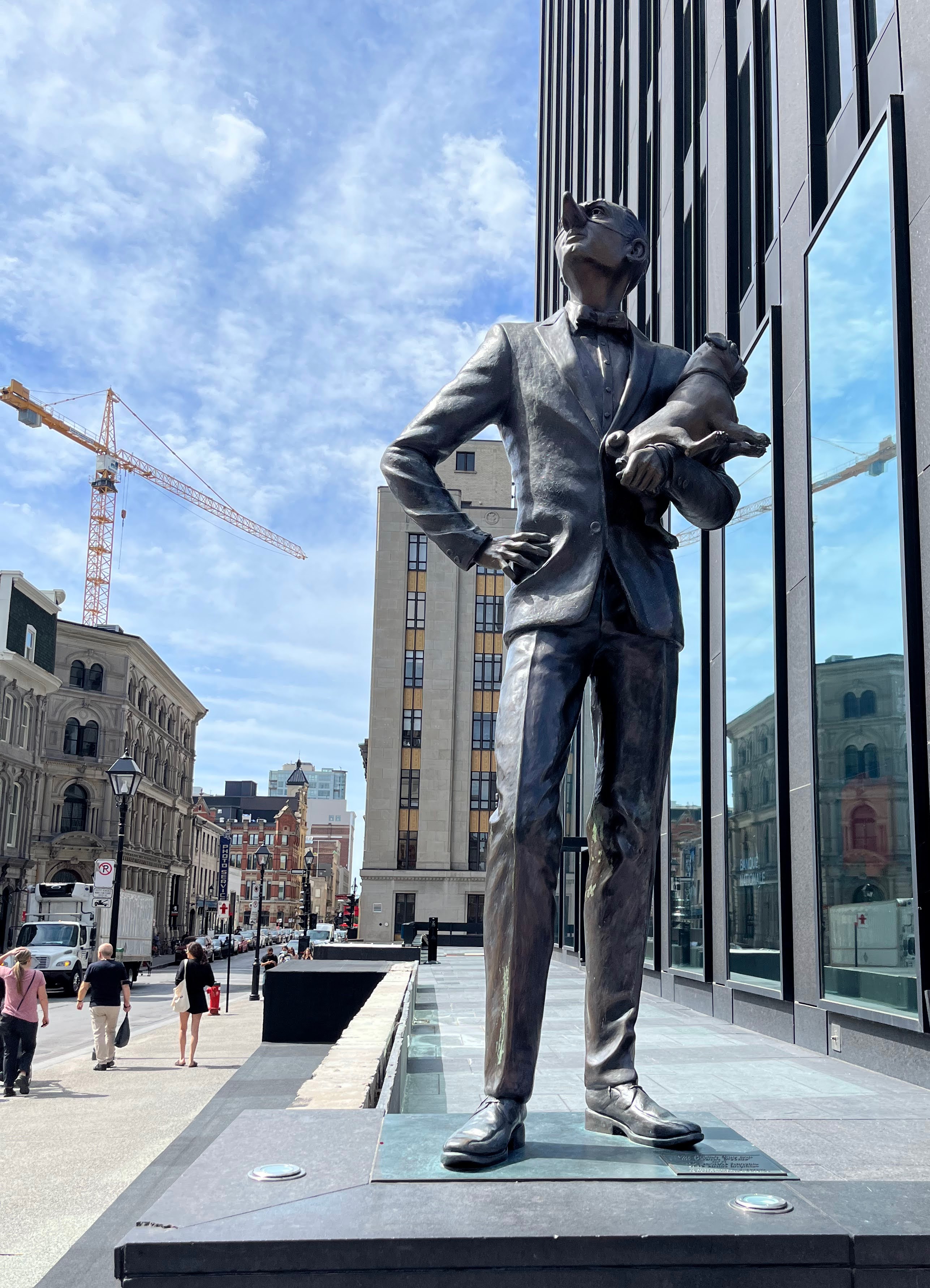 Statue outside Notre Dame Basilica, Montreal
