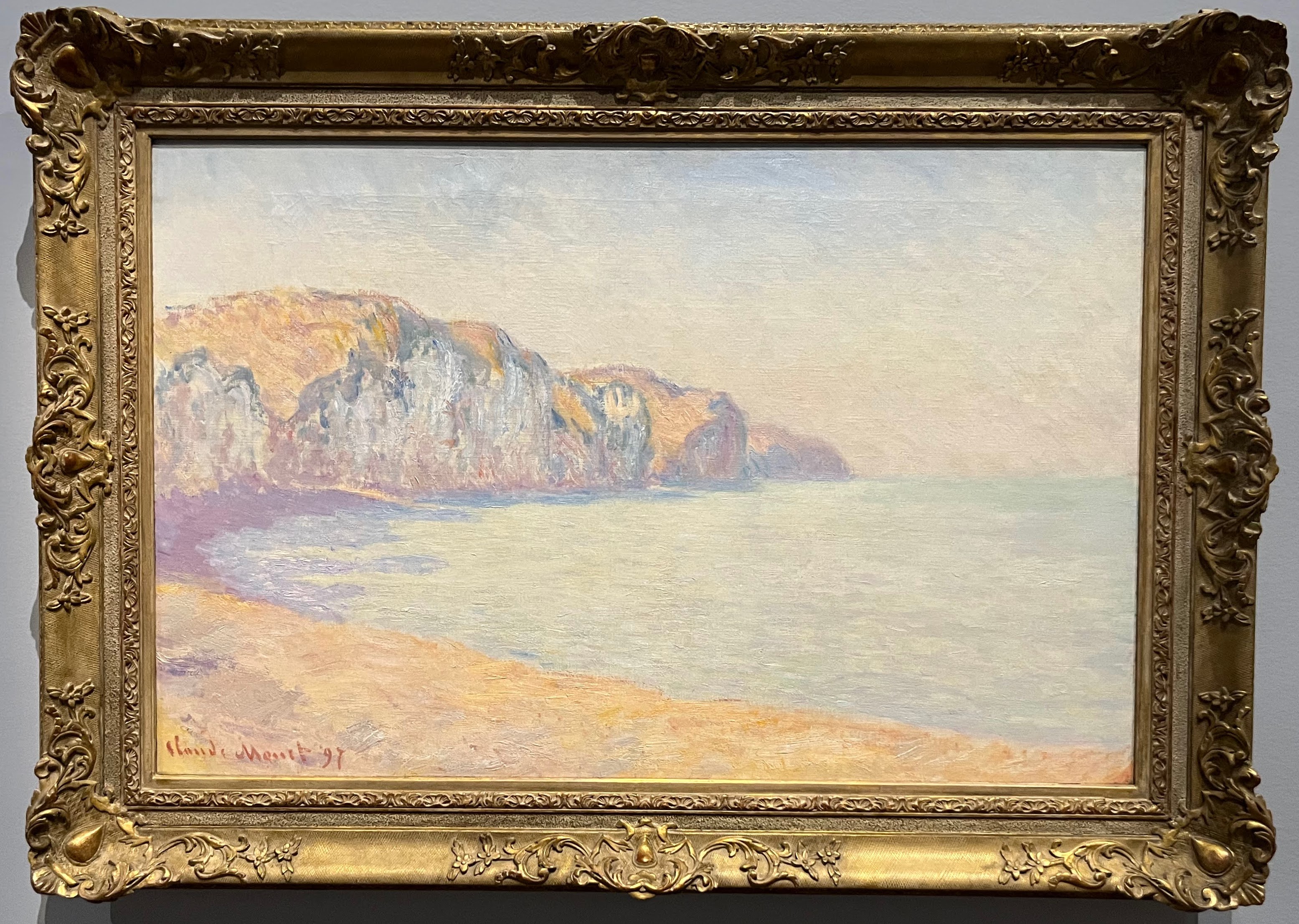A Cliff at Pourville in the Morning, Claude Monet