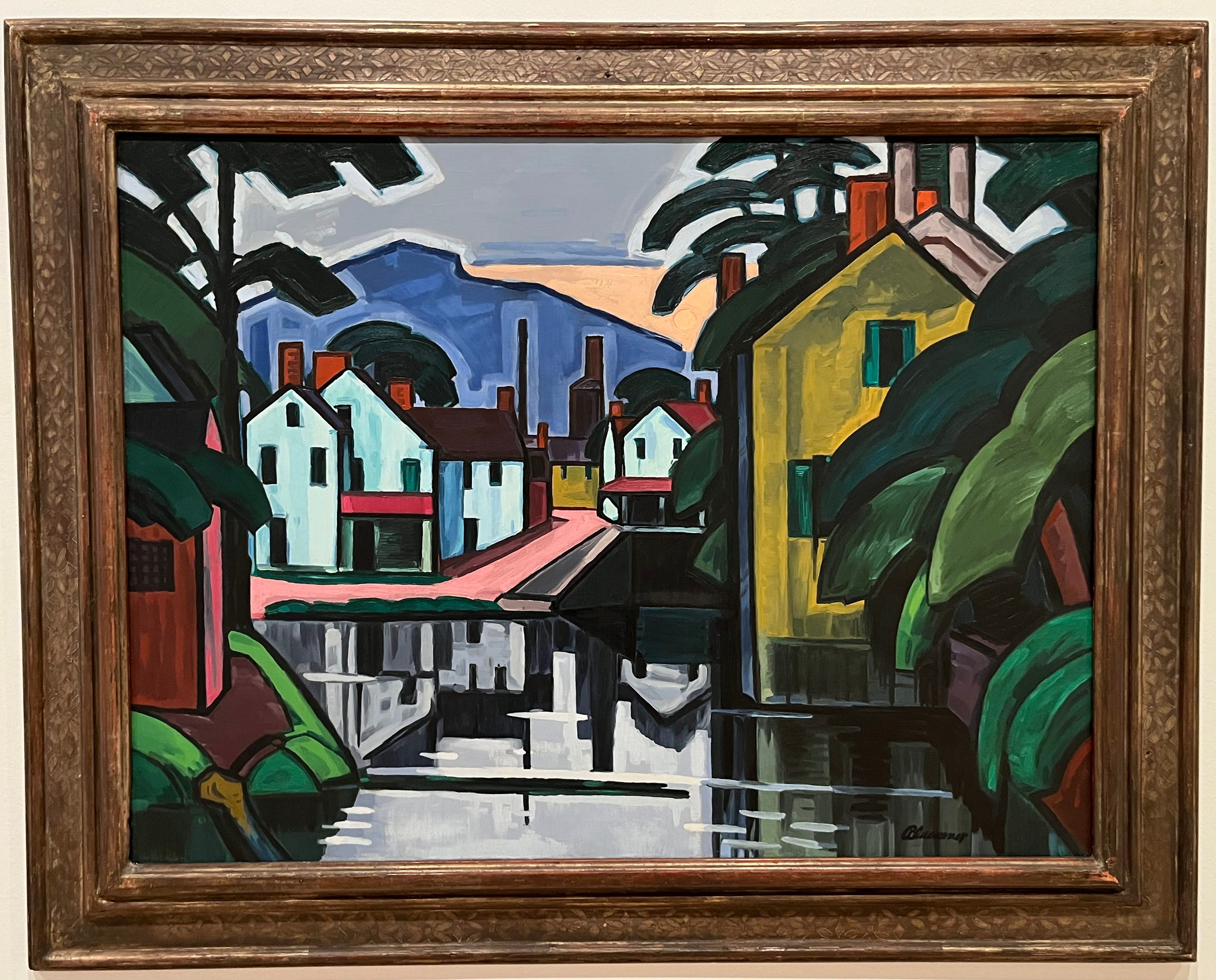 Old Canal Port, Oscar Bluemner