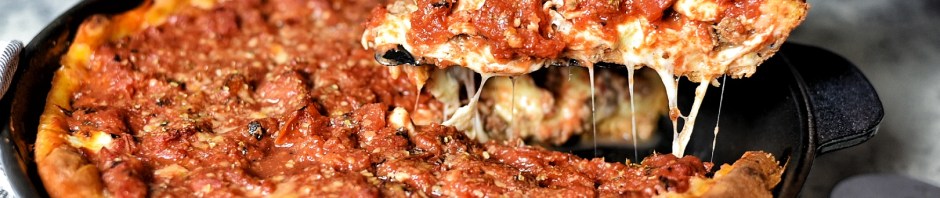 Chicago deep dish pizza